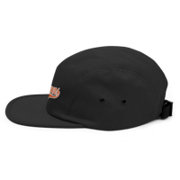 Image 4 of Embroidered Orange Raven Five Panel Cap