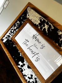 Image 1 of Western Styled Cowhide Sign