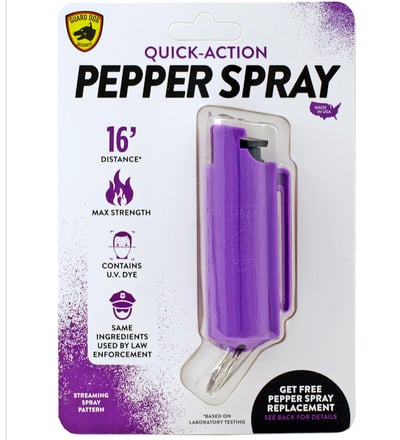 Image of Guard Dog Quick Action Pepper Spray - Purple