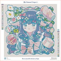 Image 3 of Wish Full Size Diamond Painting by Hiroko 