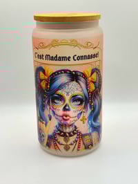 Image 1 of 💀 Verre “C’est Madame Connasse” – Style Tattoo/Calavera