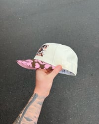 Image 5 of  PINK BRIM BUFFALO BISONS CUSTOM FITTED CAP