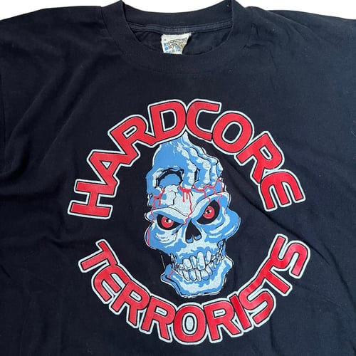 Image of Vintage 90’s Hardcore Terrorist gabber t shirt: Size Medium