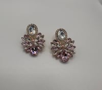 Pink crystal stud 