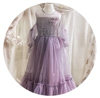 Image 1 of Tulle princess dress for photoshoots | Elvina | size 110 | dusty purple | photo props
