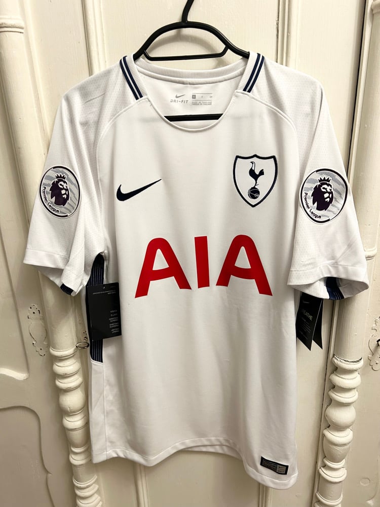 Image of NEW Tottenham Hotspur “DELE 20” 2017/18 Home Shirt + PL patches (S)