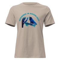 Image 6 of Crowned in Moonlight Raven Women's T-Shirt – Mystical Moon Crow  Tee | Gothic Wildlife shirt