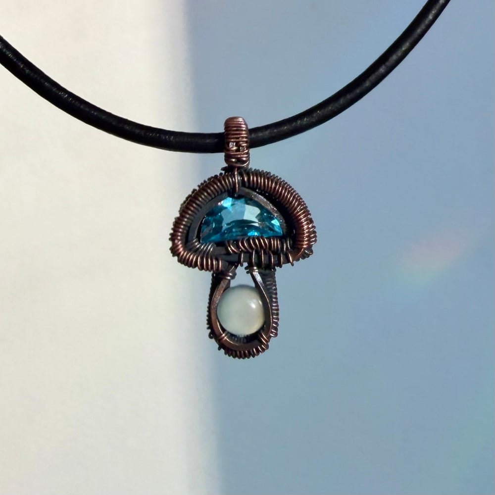 Image of Mini Mushroom Necklace 