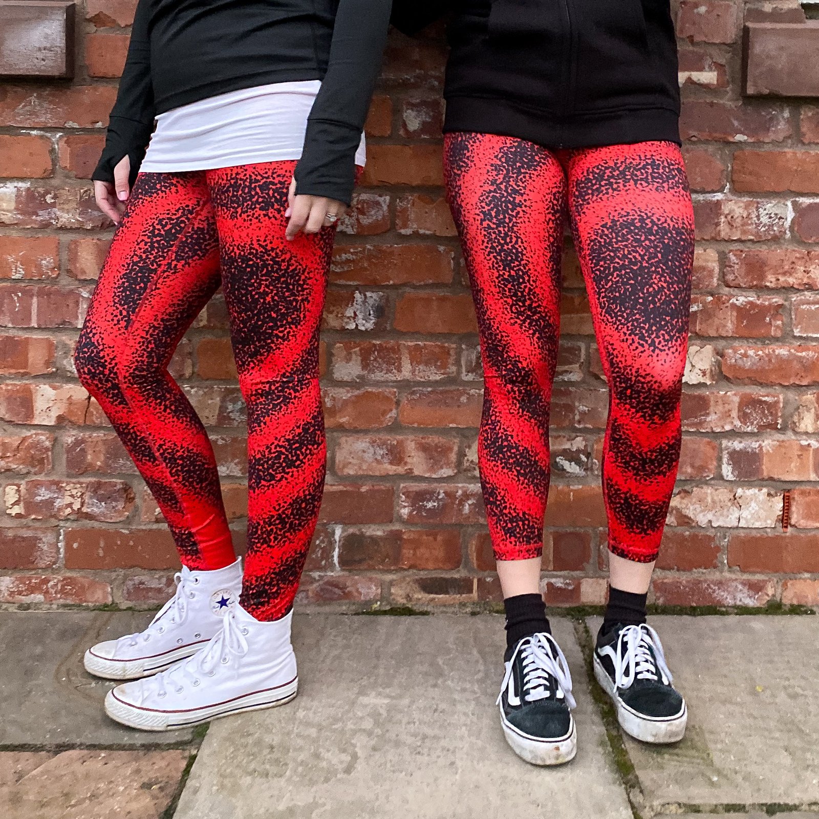 Red snake print on sale leggings