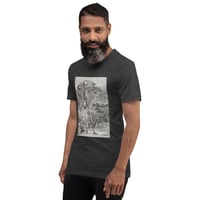 Image 19 of Antique Anatomical Illustration Human Skeleton and Landscape Unisex t-shirt