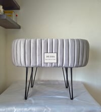 Image 1 of Baby Bassinet Crib Cot black hair pin legs 