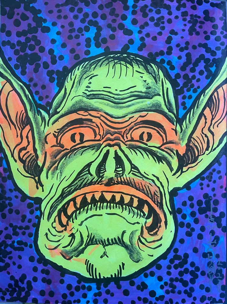 Image of Original Tim Lehi "Galactic Goblin" Painting