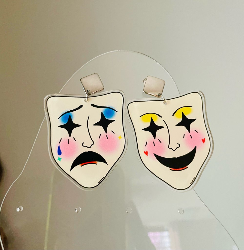 Image of Tragedia y Comedia earrings