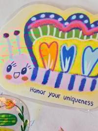 Image 3 of Butterfly bookmark and holographic sticker