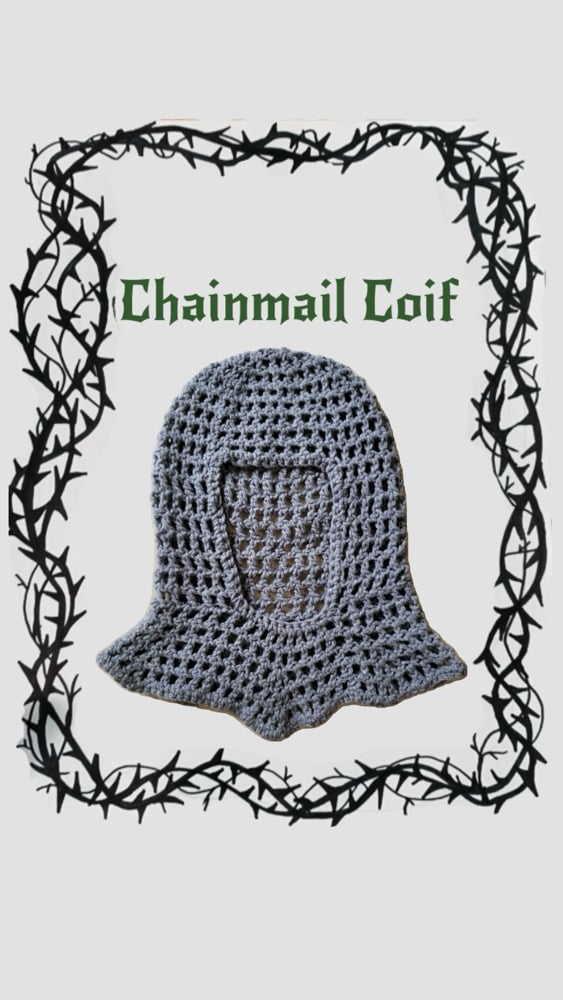 Image of Crochet Chainmail Coif Pattern