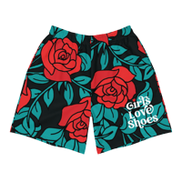 Image 1 of Girls Love Shoes Shorts (Men’s Fit)