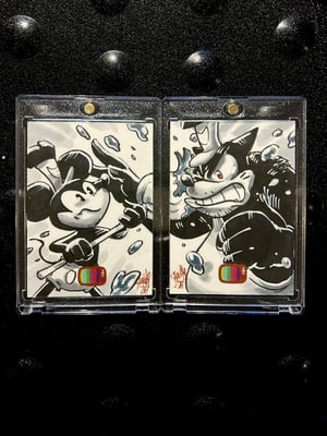 Image of Original Art : SMC Artist proof Cards - Steamboat Willie ( Mickey Mouse ) // Shawn Yap