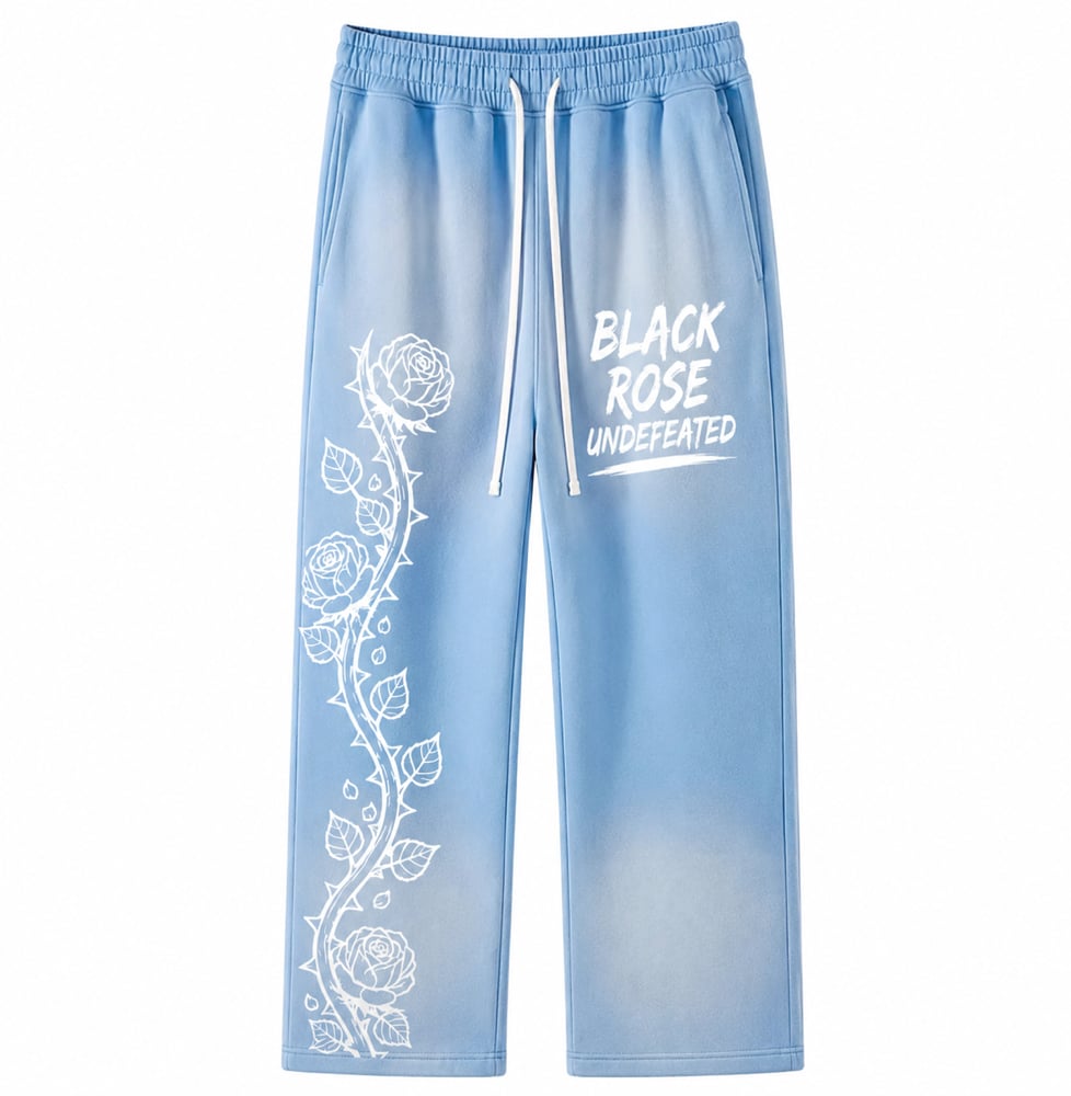 Image of ROSE VINE PANTS (BLUE)