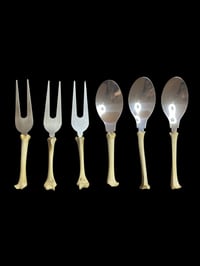 Image 1 of wild cat bone cutlery