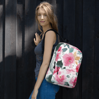 Image 2 of Backpack (Floral design)
