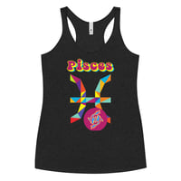 Image 3 of PISCES ZODIAC Women's Racerback Tank