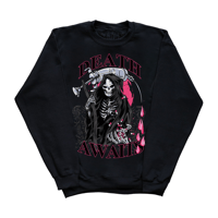 DEATH AWAITS CREWNECK