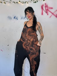 Image 3 of “EVERYONE SHE LOVED SHE TURNED TO STONE” BLEACH PAINTED BAGGY JUMPER SMALL