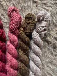 Image 3 of Mini Bundle #3 - 100G Hand Dyed Kent Romney Mini Skeins