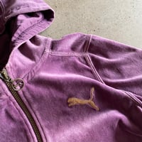 Image 2 of PUMA VELOUR ZIP HOODIE