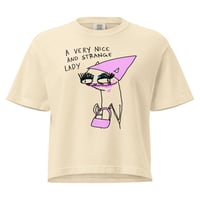 Image 3 of Women’s heavyweight boxy tee strange lady 