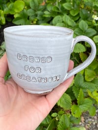 Image 3 of Debossed ‘ brewed for greatness’ Mug