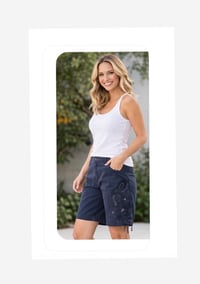 Image 6 of Sz 12 Navy Caribbean shorts #630*8 (gently used)