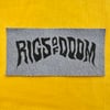 Hand Printed Logo Patch Light Grey Denim