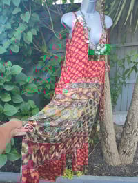 Image 5 of PEFKOS MAXI DRESS -Red and Orange  Size 10-18 uk