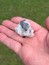Image 13 of Hübnerite & Fine Quartz Points Specimen | Peru #3060