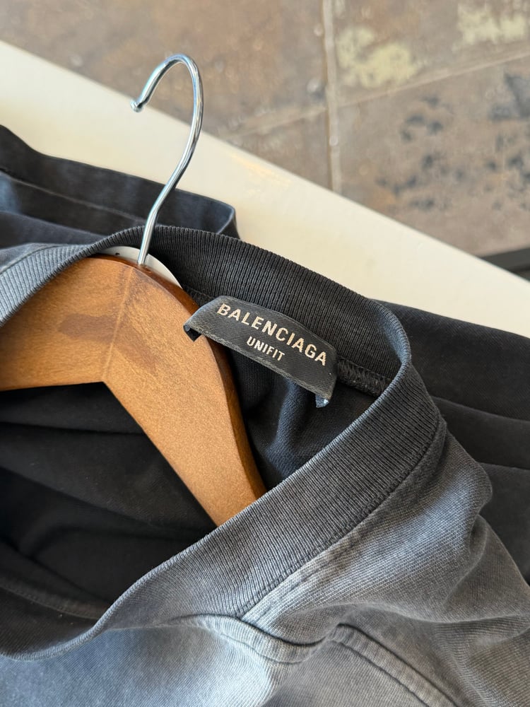 Image of Balenciaga B Flame Logo Tee