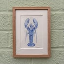 Image 1 of £50 originals - Lobster watercolour blue