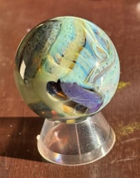 Image 2 of Speckled Blue Junk Planet Marble