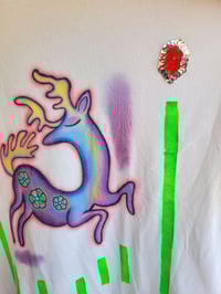 Image 2 of Flying Deer T-shirt XL Size 