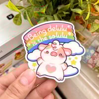 Delulu diecut sticker