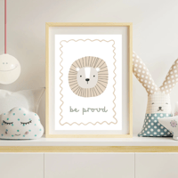 Image 3 of Be Proud Lion Print