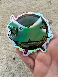 Image 3 of Jaws holographic stickers 