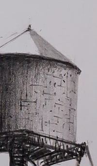 Image 4 of Graphite Water Tower Drawing 04025