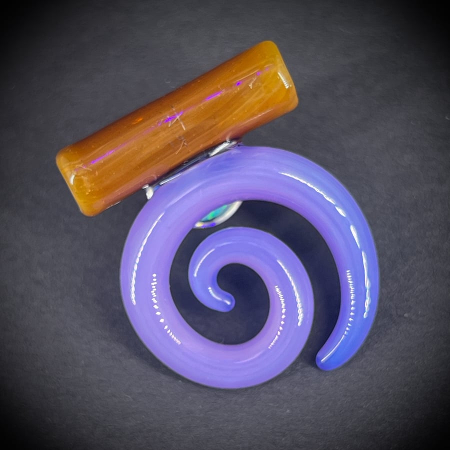 Image of Purple Opal Spiral Pendant