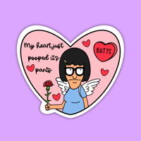 Tina Heart Sticker