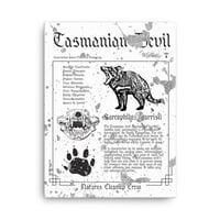 Image 1 of 18x24 Canvas Tasmanian Devil
