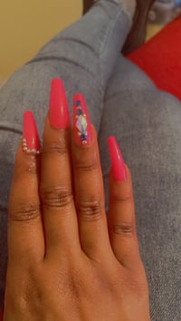 Image 3 of Nails - Long Luxury (Pink Passion)