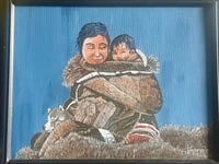 Image 3 of “Nyla and Child”, Acrylic on Canvas Panel