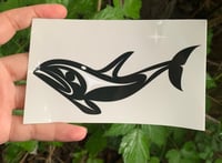 Orca Sticker (black and white)