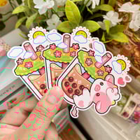 Image 2 of Boba lover diecut sticker